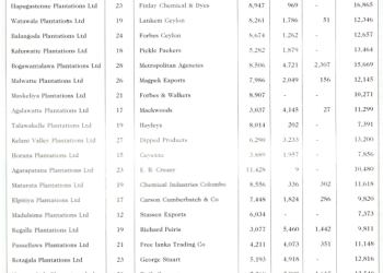 Plantation Performance