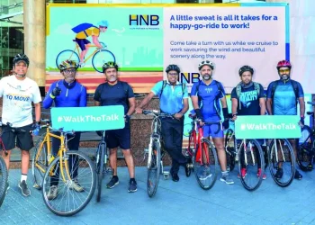 HNB Expands its ‘Walk the Talk’ initiative to World Bicycle Day