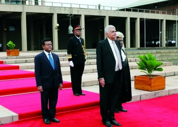 Honorable Ranil Wickremesinghe Sworn in as the Eighth Executive President of Sri Lanka in the Parliamentary Complex