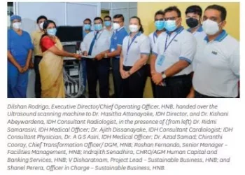 HNB ‘Oba Venuwen Api’ Initiative Donates Ultrasound Scanner To IDH