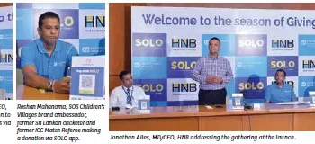 HNB LAUNCHES SEASON OF GIVING INITIATIVE