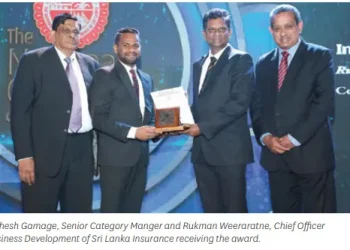 Sri Lanka Insurance Wins At The National Business Excellence Awards 2019
