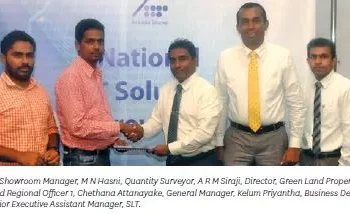 SLT Fiber To Power Green Land Residencies Apartment Complex In Colombo