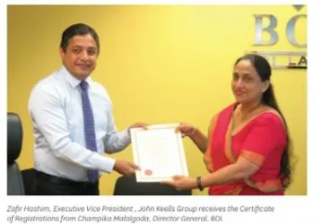 John Keells Group To Build Logistics Center Under BOI Agreement