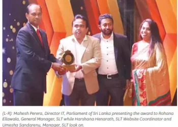 SLT Corporate Website Achieves Recognition