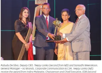 Teejay Lanka Felicitated At Presidential Export Awards