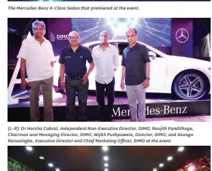 DIMO UNVEILS THE NEW MERCEDES-BENZ: A-CLASS SEDAN