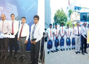 People’s Leasing Presents a Passenger Transport Bus Benefiting School Children 