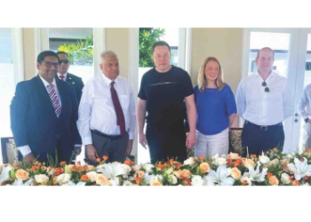 President Ranil Wickremesinghe Meets Elon Musk