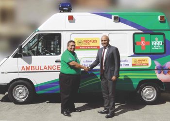 People’s Bank Refurbishes and Adopts a Suwaseriya Ambulance