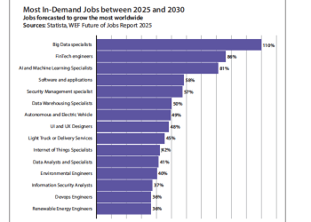 Top Five Most In-Demand Jobs in 2025: Big Data and FinTech Take the Lead 