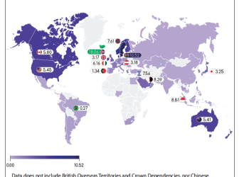 The Nations with the most Billion-dollar Companies per capita in 2025 