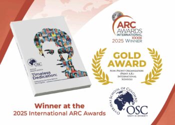 The Overseas School of Colombo Strikes Gold Again at the International ARC Awards in New York