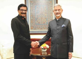 Visit of Tilvin Silva, General Secretary of Janatha Vimukthi Peramuna to India